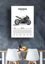 متال پوستر موتور طرح YAMAHA YZF-R1 کد L2214 - Image 2