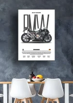 متال پوستر موتور طرح BMW S1000RR کد L2217 - Image 2