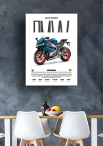 متال پوستر موتور طرح BMW S1000RR کد L2220 - Image 2