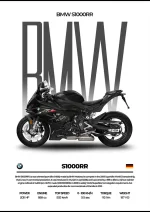 متال پوستر موتور طرح BMW S1000RR کد L2221