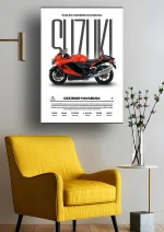 متال پوستر موتور طرح Suzuki GSX-1300R Hayabusa کد L2228 - Image 2
