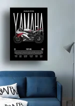 متال پوستر موتور طرح YAMAHA YZF-R6 کد L2231 - Image 2