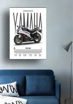 متال پوستر موتور طرح YAMAHA YZF-R6 کد L2232 - Image 2