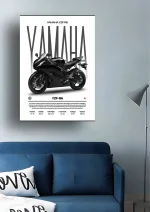 متال پوستر موتور طرح YAMAHA YZF-R6 کد L2233 - Image 2