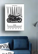 متال پوستر موتور طرح YAMAHA YZF-R6 کد L2234 - Image 2