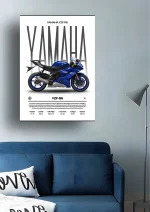 متال پوستر موتور طرح YAMAHA YZF-R6 کد L2235 - Image 2