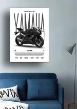 متال پوستر موتور طرح YAMAHA YZF-R6 کد L2236 - Image 2