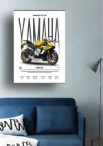 متال پوستر موتور طرح YAMAHA YZF-R1 کد L2238 - Image 2