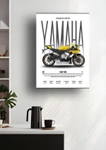 متال پوستر موتور طرح YAMAHA YZF-R1 کد L2242 - Image 2