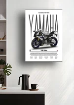 متال پوستر موتور طرح YAMAHA YZF-R1M کد L2245 - Image 2
