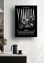 متال پوستر موتور طرح YAMAHA YZF-R1M کد L2246 - Image 2