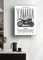 متال پوستر موتور طرح YAMAHA YZF-R1M کد L2247 - Image 2