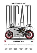 متال پوستر موتور طرح Ducati 959 Panigale کد L2248