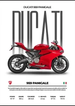 متال پوستر موتور طرح Ducati 959 Panigale کد L2249