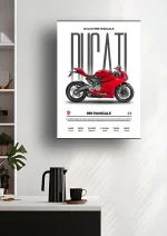 متال پوستر موتور طرح Ducati 959 Panigale کد L2249 - Image 2