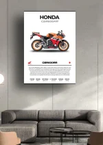 متال پوستر موتور طرح Honda CBR600RR کد L2253 - Image 2