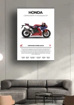 متال پوستر موتور طرح Honda CBR1000RR-R Fireblade SP کد L2254 - Image 2