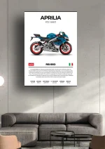 متال پوستر موتور طرح Aprilia RS660 کد L2256 - Image 2