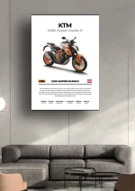 متال پوستر موتور طرح KTM 1290 Super Duke R کد L2257 - Image 2