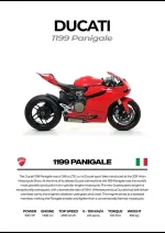 متال پوستر موتور طرح Ducati 1199 Panigale کد L2259