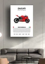 متال پوستر موتور طرح Ducati 1199 Panigale کد L2259 - Image 2