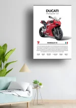 متال پوستر موتور طرح Ducati Panigale V2 کد L2263 - Image 2