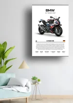 متال پوستر موتور طرح BMW M1000RR کد L2266 - Image 2