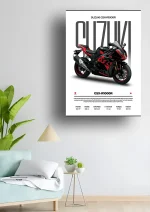 متال پوستر موتور طرح Suzuki GSX-R1000R کد L2267 - Image 2