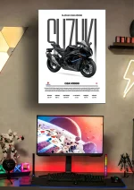 متال پوستر موتور طرح Suzuki GSX-R1000R کد L2272 - Image 2