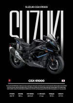 متال پوستر موتور طرح Suzuki GSX-R1000R کد L2273