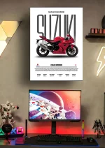 متال پوستر موتور طرح Suzuki GSX-R1000R کد L2275 - Image 2
