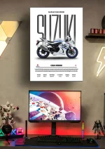 متال پوستر موتور طرح Suzuki GSX-R1000R کد L2277 - Image 2