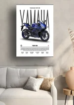 متال پوستر موتور طرح YAMAHA YZF-R3 کد L2281 - Image 2