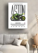 متال پوستر موتور طرح Aston Martin AMB 001 PRO کد L2282 - Image 2