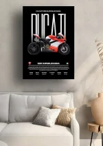 متال پوستر موتور طرح Ducati 1299 Superleggera کد L2283 - Image 2