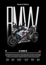 متال پوستر موتور طرح BMW M1000 R کد L2290