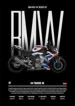 متال پوستر موتور طرح BMW M1000 R کد L2291