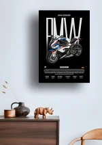 متال پوستر موتور طرح BMW S1000RR کد L2298 - Image 2